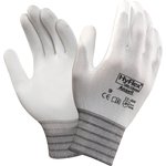 11600080, HyFlex 11-600 White Nylon General Purpose Work Gloves, Size 8, Medium ...