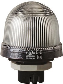 815.400.00, EM 815 Series Clear Steady Beacon, 12 240 V ac/dc, Panel Mount, Incandescent Bulb