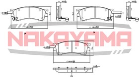 P0331NY, Торм. колодки передние Mazda 626 2.0/2.0D/2.5-V6 (GE) 03/92-