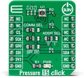 MIKROE-4747, LPS27HHW Pressure Sensor mikroBUS™ Click™ Platform Evaluation Expansion Board – купить оптом и в розницу
