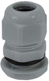 Фото 1/2 NGM32-DGY, NGM Series Grey Nylon Cable Gland, M32 Thread, 18mm Min, 25mm Max, IP68