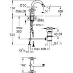 Atrio New Смес.2-в.Биде, 1-отв,M,+,Графит 24027AL3