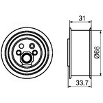 gt60440, Ролик натяжителя ремня Audi/Volkswagen