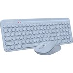 Клавиатура + мышь A4Tech Fstyler FG3300 Air клав:синий мышь:синий USB ...