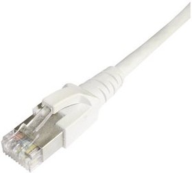 65390300DY, Patch Cable, RJ45 Plug - RJ45 Plug, CAT6a, S/FTP, 500mm, White