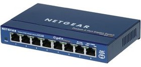 GS108GE, Ethernet Switch, RJ45 Ports 8, 1Gbps, Unmanaged