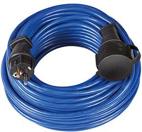1169810, Outdoor Extension Cable Bremaxx IP44 DE Type F (CEE 7/4) Plug - DE Type F (CEE 7/3) Socket 10m Blue
