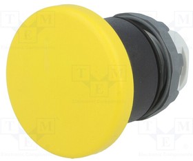 MPM1-10Y, Переключатель, кнопочный, 1, 22мм, желтый, Подсвет, отсутствует