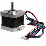 SM-42HB34F08AB (17HS3401), Шаговый мотор, 1.33А, 12В, фланец 42мм (Nema 17)