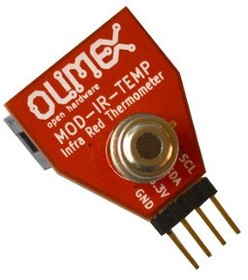 Фото 1/2 MOD-IR-TEMP, ИК высокоточный бесконтактный датчик температуры для Arduino проектов