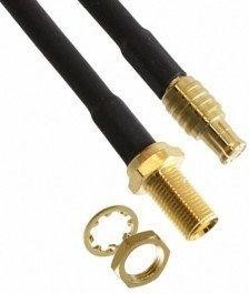 255110-01-M0.50, Cable Assembly Coaxial 0.5m MCX to MCX M-F Bag
