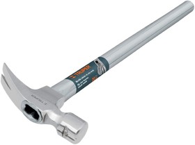Фото 1/3 Молоток-гвоздодер трубчатая металлическая ручка 48 см, магнитный паз для гвоздей, 0,57 кг MOR-20X 16661