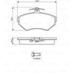 0986494021, Колодки тормозные дисковые передн AUDI: A4 (8D2 ...