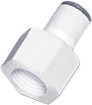 6315 08 13WP2, LF6300 LIQUIfit Series Straight Threaded Adaptor, R 1/4 Female to Push In 8 mm, Threaded-to-Tube Connection Style