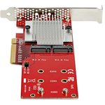 PEX8M2E2, 2 port M.2 SSD Adapter Card
