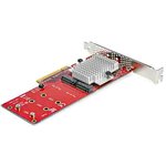 PEX8M2E2, 2 port M.2 SSD Adapter Card
