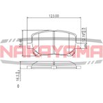 P0289NY, Торм. колодки Toyota Avensis Verso 2.0/2.0TDi 01-