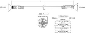 Фото 1/3 Патч-корд Hyperline PC-LPM-UTP-RJ45- RJ45-C6-2M-LSZH-GY Cat.6, 2м, серый