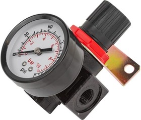 Фото 1/3 Регулятор давления воздуха 1/4"F x 1/4"F, 0-10 bar, рабочая температура 5-60° F-BR2000