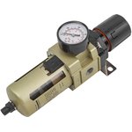 Фильтр-регулятор с индикатором давления и автоматическим сливом для пневмосистем ...