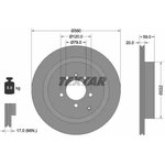 92147703, Диск тормозной задние LAND ROVER DISCOVERY III (TAA),DISCOVERY IV ...