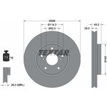 92174303, Диск тормозной LEXUS IS C 09-, IS II 05-, IS III 13-,