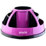 Набор настольный Attache Selection для канц мелочей черный/фуксия 360