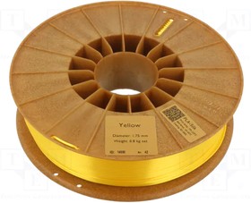5907753131843, Filament: PLA SILK; 1.75mm; yellow; 195?225°C; 800g