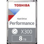 Жесткий диск Toshiba X300 HDWR480UZSVA, 8ТБ, HDD, SATA III, 3.5"