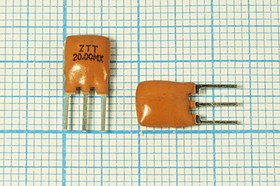 Керамический резонатор 20МГц со встроенной ёмкостью на три вывода; №пкер 20000 \C06x4x07P3\\\ \ZTT20,0MX\3P (ZTT20.00MX)