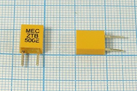 Кварцевый резонатор 500 кГц, корпус C07x4x09P2, точность настройки 3000 ppm, марка ZTB500E, 2P-2 (MEC500E)