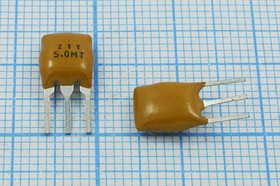 Керамический резонатор 5МГц с двумя выводами; №пкер 5000 \C07x5x08P3\\\ \ZTT5,00MT\3P