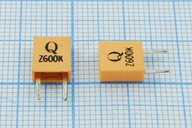 Кварцевый резонатор 600 кГц, корпус C07x4x09P2, точность настройки 3000 ppm, марка ZTB600P, 2P-2 (Q)