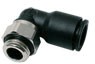 3199 08 21, LF3000 Series Elbow Threaded Adaptor, G 1/2 Male to Push In 8 mm, Threaded-to-Tube Connection Style