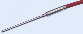 K3-E-2LS-400, PT100 RTD Sensor, 3mm Dia, 50mm Long, Probe, F0.3 +400°C Max