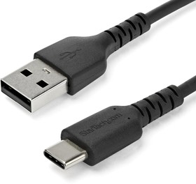 Фото 1/6 RUSB2AC2MB, USB 2.0 Cable, Male USB A to Male USB C Rugged USB Cable, 2m