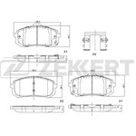 bs-1265, Колодки торм. диск. передн. Hyundai Elantra VII 21-