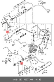 057130277AM, Форсунка в сборе_AUDI Q7 4.2TDI 07-