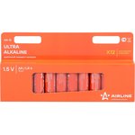 Батарейка алкалиновая AIRLINE Ultra Alkaline AA 1,5V AA-12