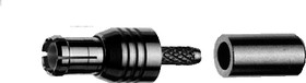 J01270A0151, Plug Cable Mount MCX Connector, Crimp Termination, Straight Body