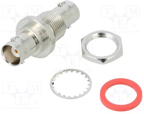 Фото 1/2 031-220G-RFX, Соединитель; гнездо BNC,с обеих сторон; прямой; 50Ом