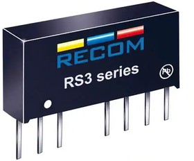 RS3-4805SZ/H3, Isolated DC/DC Converters - Through Hole 3W DC/DC 3kV REG 3:1 20-60Vin 5Vout
