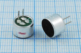 Фото 1/3 Микрофон электретный всенаправленный со штыревыми выводами; №4277м микэ 9,7x 6,7\O\2P\-42\ KPCM-G97H67P-62dB
