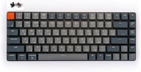Фото 1/6 Беспроводная механическая ультратонкая клавиатура Keychron K3, 84 клавиши, White LED подсветка, Brown Switch