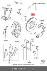 Фото 1/2 Диск тормозной передний FORD Mondeo FORD 1 500 159