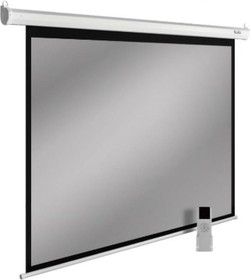 Настенно-потолочный рулонный экран SIlverMotoExpert 16:10, 138x220 см, тёмно-серый моторизованный привод CS-PSSME-220X138-DG 1167029