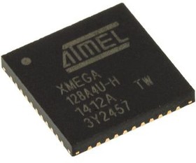 Фото 1/3 ATXMEGA128A4U-MH, 8bit AVR Microcontroller, AVR XMEGA, 32MHz, 128 + 8 kB Flash, 44-Pin VQFN