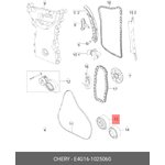 E4G161025060, РОЛИК НАТЯЖИТЕЛЯ ПРИВОДНОГО РЕМНЯ CH TIGGO NEW (1,6), TIGGO 7