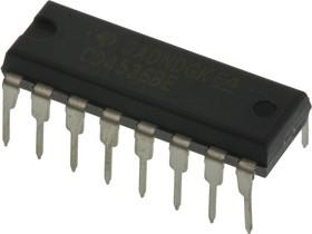 Фото 1/7 CD4536BE, Programmable Timer Circuit, 16-Pin PDIP