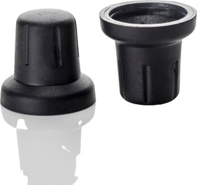 3/07/DRN170 006 BLACK, 4.5mm Black Potentiometer Knob for 6mm Shaft D Shaped, 3/07/DRN170 006 BLACK